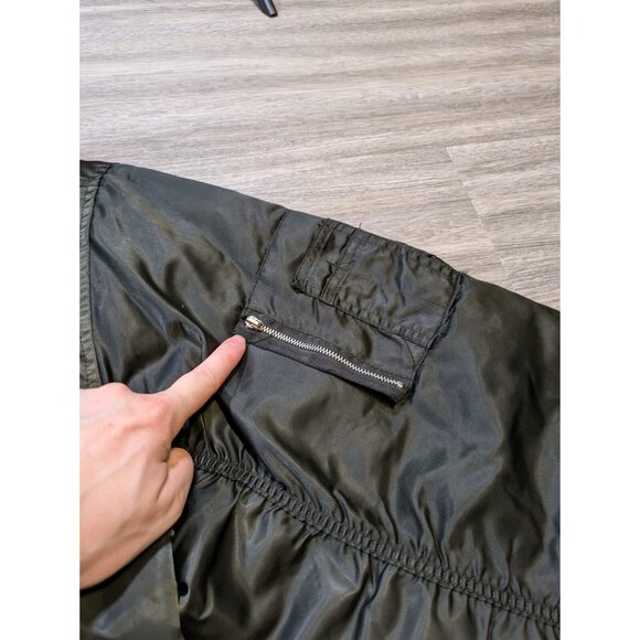 Vintage Indian Motorcycles Satin Bomber Jacket Men's XXL Full Zip Logo Script - Picture 6 of 15